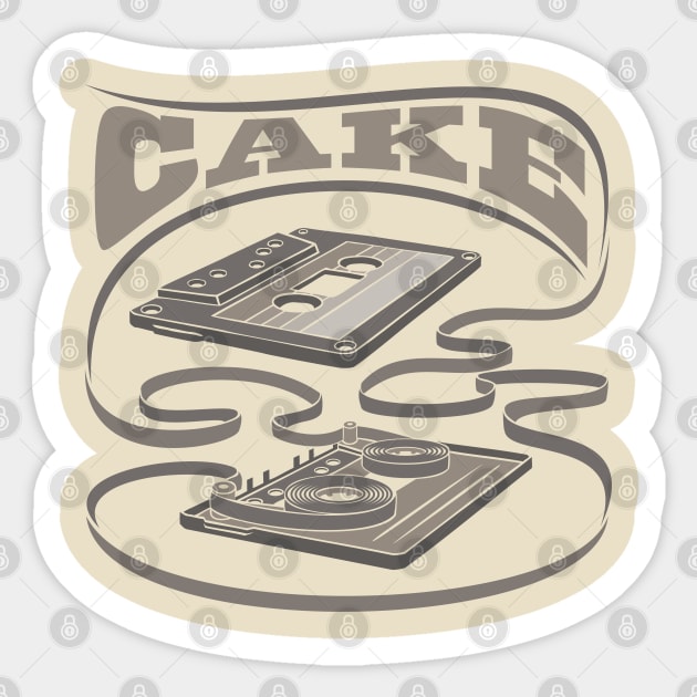 Cake Exposed Cassette Sticker by Vector Empire